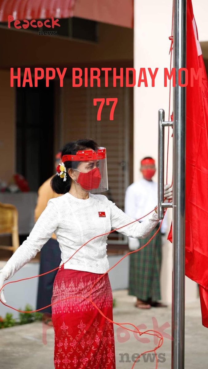 ThihaSo08592233's tweet photo. Happy birthday Our Mother #AungSanSuuKyi77 #ReleaseOurMother #WhatsHappeningInMyanmar https://t.co/GyzLL4zjvF