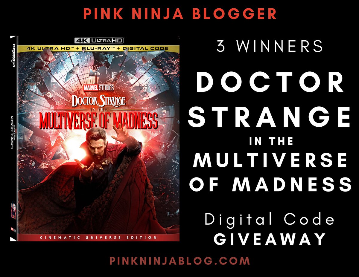 PinkNinjaBlogg's tweet photo. π₯ GIVEAWAY ALERT π₯
Enter to #WIN 1 of 3 DIGITAL copies of @DrStrange in the Multiverse of Madness courtesy of @MarvelStudios!
Enter the #GIVEAWAY β‘οΈ https://t.co/TZ3sMVyeXv
#DoctorStrange #MarvelStudios #MarvelPartner https://t.co/X9rWxPeiyt