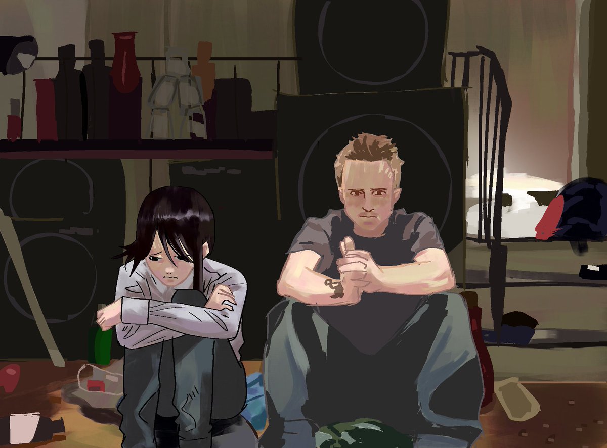 Miint_milda's tweet photo. Jesse Pinkman and kobeni #breakingbad #chainsawman https://t.co/TIpel9mhJE
