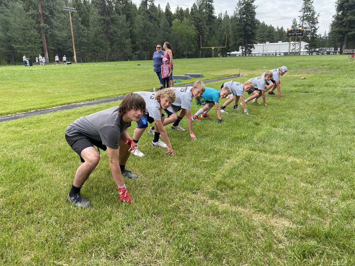 Day two is in the books and it’s a wrap. Our first ever community football camp was a huge success! Great to see so many young athletes come out,  the future of our program is bright #FTS #MONTANATOUGH