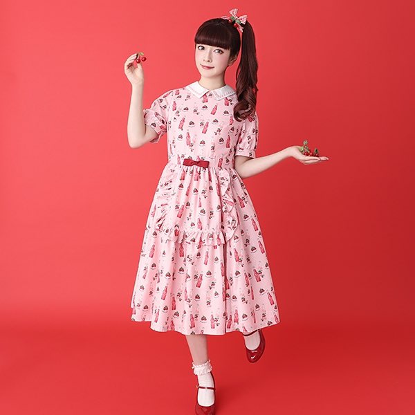 Melody BasKet Cherry soda popジャンパースカート