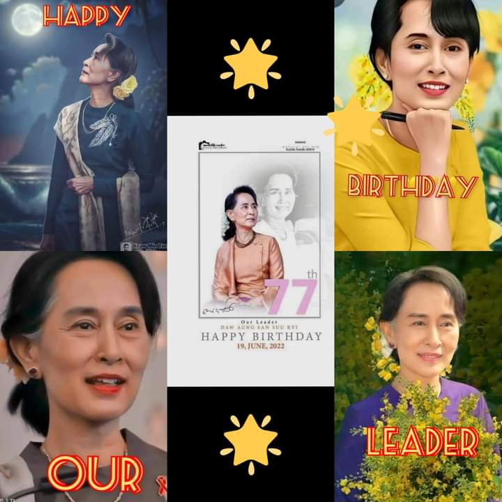 sandy_khant's tweet photo. Happy birthday our leader 💕💕
#AungSanSuuKyi77 https://t.co/WJfCBygr91