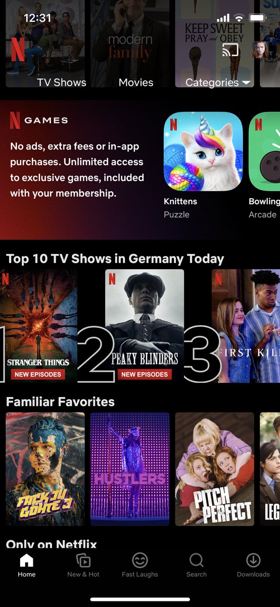 It’s no. 3 in Germany. There was only like one day where it wasn’t in the top 3. 🏳️‍🌈 #firstkill #netflix