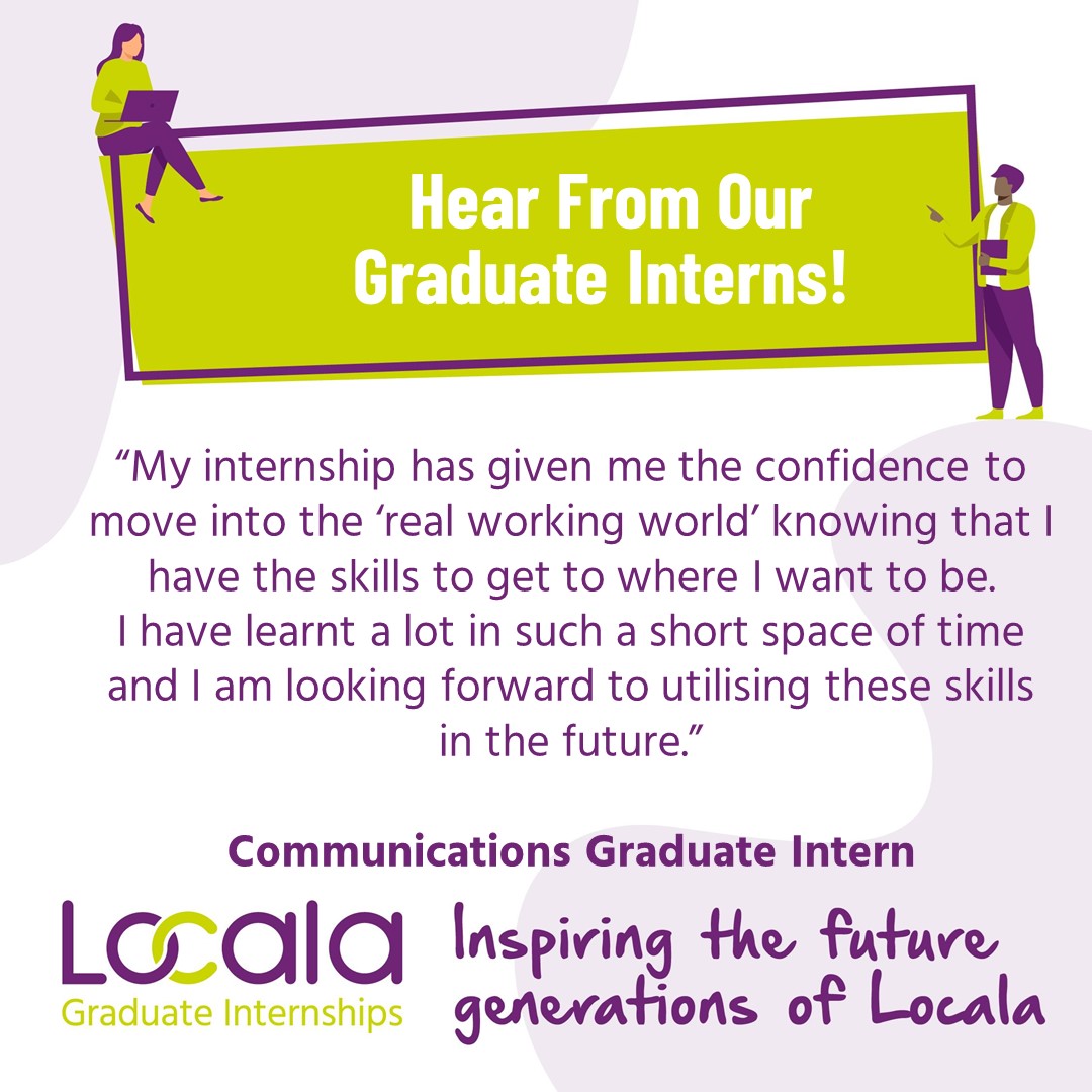 LocalaTalent's tweet photo. 2021/2022 university graduates living in Bradford, Calderdale, Kirklees, Stockport and Tameside - Hear why you should apply for one of FIVE new Graduate Intern roles before applications close at midnight!

https://t.co/2VlXXCyFEK https://t.co/NXG66a1ojI