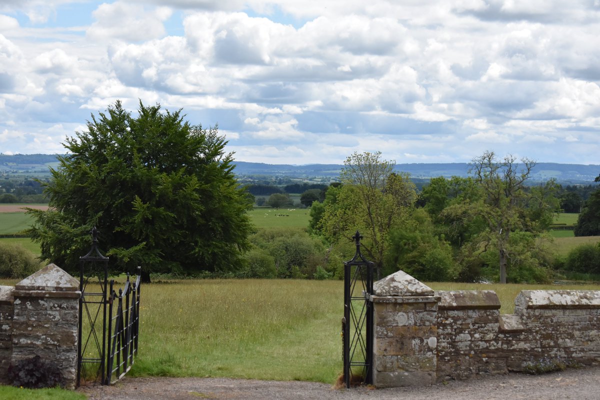 This view is one our favourites 😍 Who's visiting Croft Castle today? #fathersday #castle #visitherefordshire #history #heritage #Georgian #civilwar