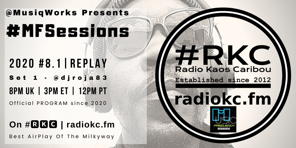 ▂▂▂▂▂▂▂▂▂▂▂▂▂▂
TODAY

🕗8PM UK⚪3PM ET⚪12PM PT

#MFSessions #8.1 #REPLAY

by <a href="/MusiqWorks/">#MusicFanRadio</a>

🎛️Set 1 - <a href="/djroja83/">余姚个人徐玲玲</a>

💿#AfroHouse
🎚️#DeepHouse
🎘 #Rendezvous

⬇️Details⬇️
🌐 fb.com/RadioKC/posts/…

on #🆁🅺🅲 📻 radiokc.fm
▂▂▂▂▂▂▂▂▂▂▂▂▂▂