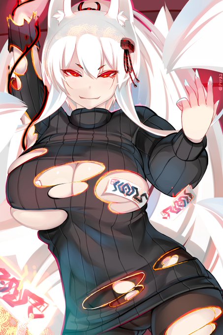 これは何をされたでもなく自分の妖力とかで衣服が燃え破れちゃうフェチです そういうのが好きなんです 