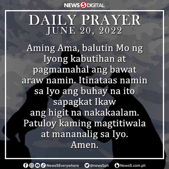 News5PH's tweet photo. #DailyPrayer | Ikaw ang aming gabay, Ama. https://t.co/lTXlxykkCs