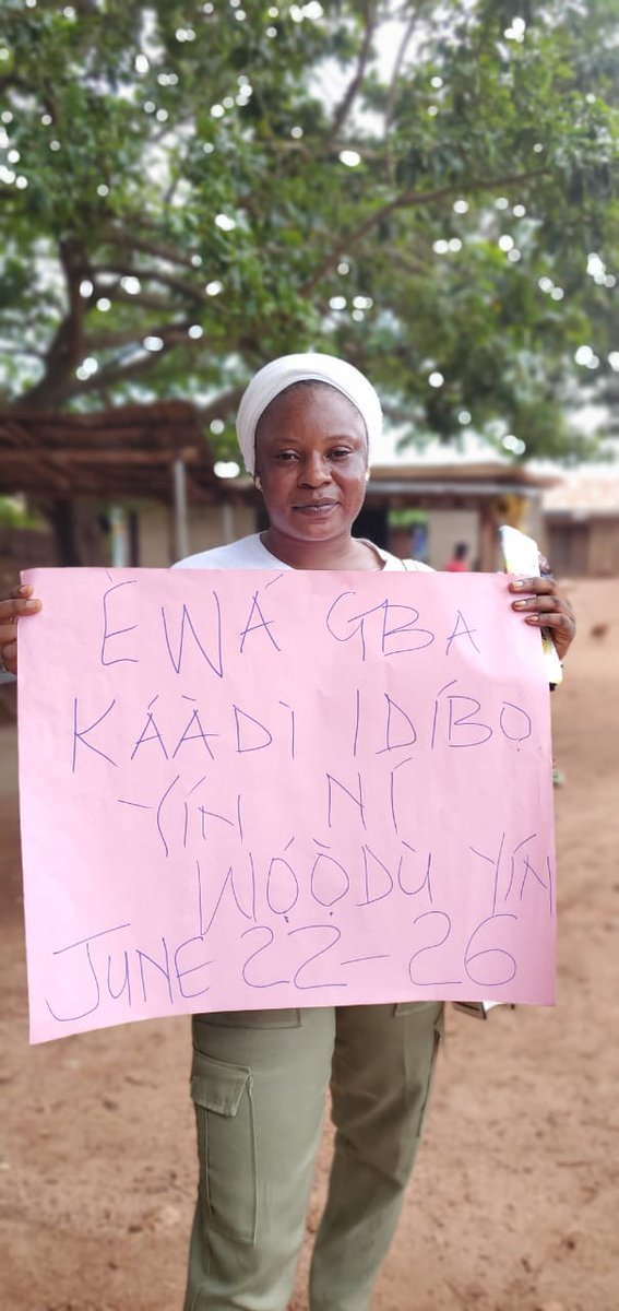 Obarry001's tweet photo. INEC Ambassadors educating the public about the Forth coming Election
Irepodun_cds
#OsunDecides2022 
#INEC https://t.co/Am52TsVBP8