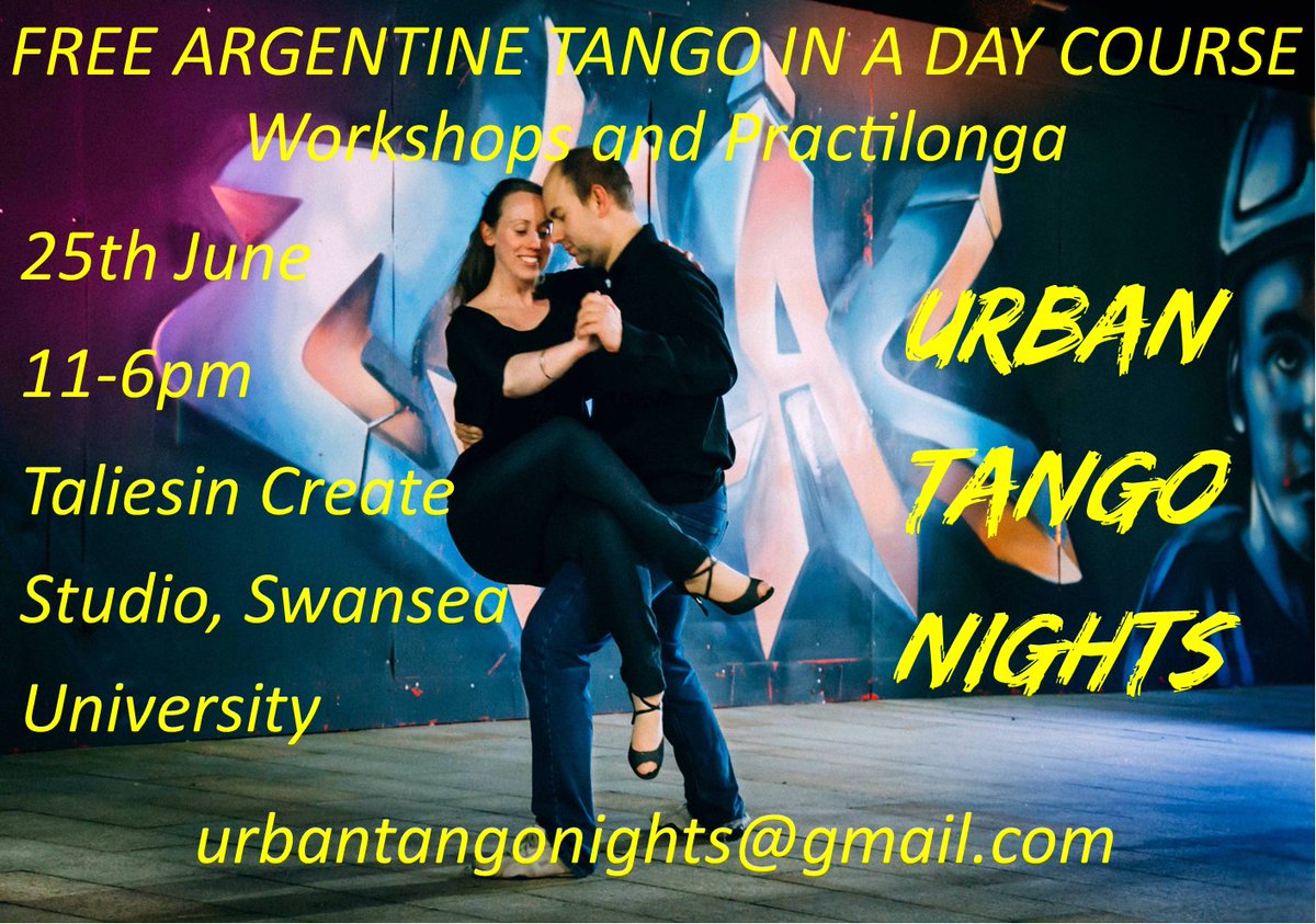 UrbanTangoNight's tweet image. Read all about our upcoming beginners course and Tango in a Day #ArgentineTango  #TangoArgentine #Tango #DanceTango
 #ArgentineTangoUK #ArgentineTangoWorkshop 
#ArgentineTangoClassses
#WalesTango #WelshTango 
#SwanseaTango #TangoInSwansea
#SwanseaDance - mailchi.mp/41e5a1473015/n…