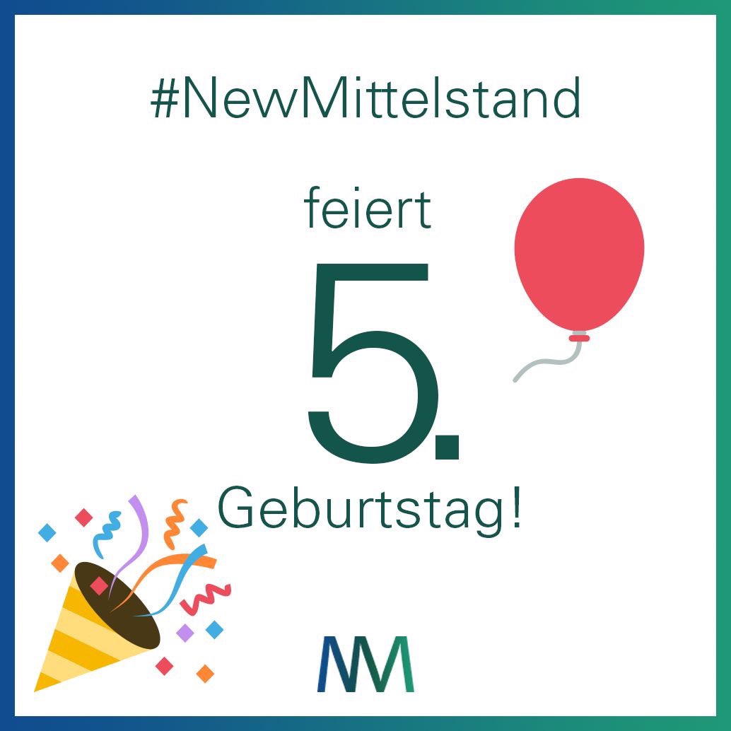 Ganze 5 Jahre lebt nun die #NewMittelstand Idee! Mittlerweile ist aus der Vision von <a href="/ekouris/">Evgeni Kouris</a> eine Realität geworden, mit großartigen &amp; diversen Gründungsmitgliedern, Erfolgsgeschichten und unzähligen Stunden vom Video-Material aus den #Masterclasses, Events und #Summit's.