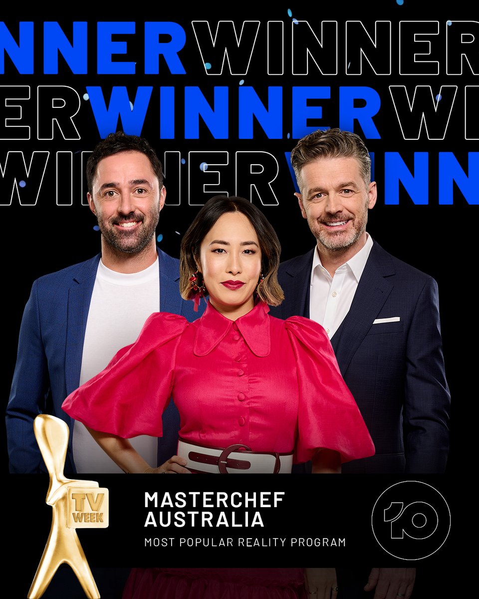 Congratulations to @MasterChefAU for taking out Most Popular Reality Program at the #TVWeekLogies! 👏 #MasterChefAU