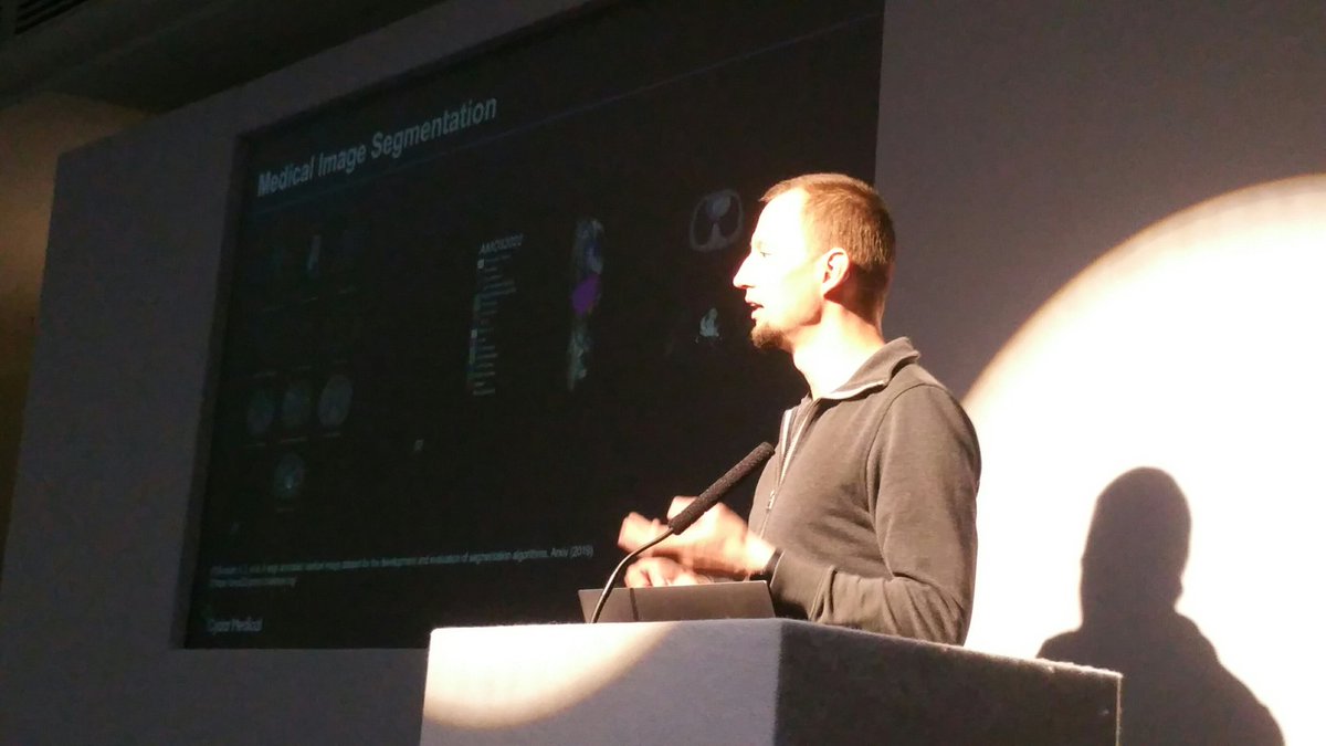 BriarAdams's tweet photo. Impactful applications of #deeplearning : @bartczakt @aklimont share impressive progress in #medical #imaging #segmentation for improving clinical decision making using #computed #tomography @pydatalondon #healthcare #datascience https://t.co/fILLRoO4cp