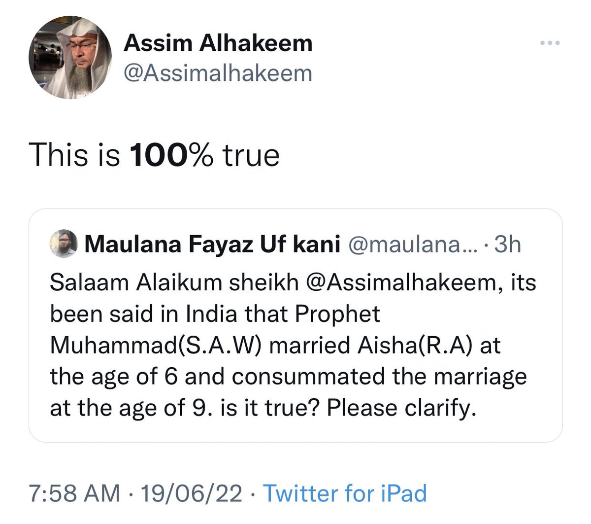 AsYouNotWish's tweet image. A blasphemer from the land of Saudi Arabia, Indian Muslims should immediately condemn this despicable act of Tauheen-e-Risalat (SAW) and demand punishment as per the Sharia law for him.

The Indian foreign office shouldn’t tolerate this either.