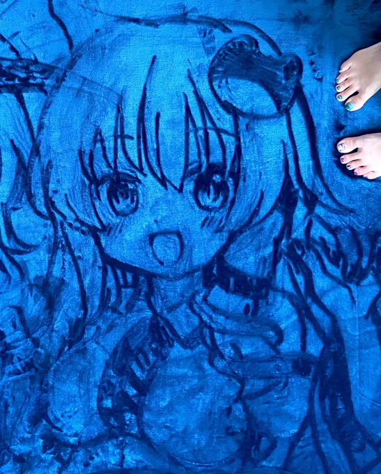 絨毯にお絵描き!リクエストありがとうございました〜 