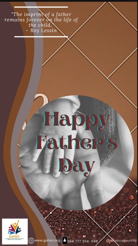 ' The imprint of a father remains forever on the life of a child.' Roy Lessin.

#HappyFathersDay2022 

@AumaPaul2 @mcecilerouillon @ElizabethAngir1 @IpasOrg @aym4cop @bevalynekwambo3 @IPAEastAfrica