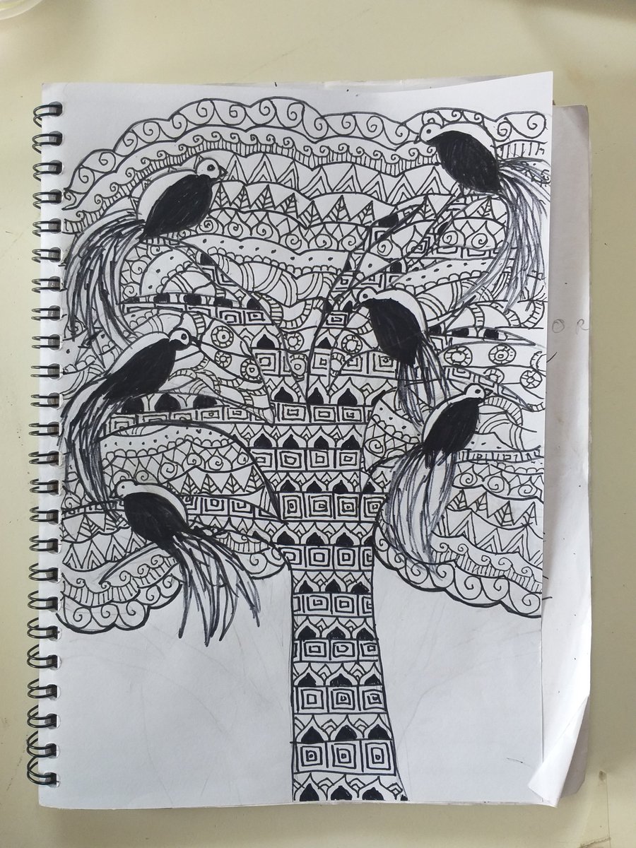 Fannysrh_'s tweet photo. The Birds of paradise πππ @CmsnArtist_Id #artidn #zonakaryaid
#zentangle #drawingpen #drawingart #drawing #drawingdoodle #doodleart #doodling #artwork #artoftheday https://t.co/bnRasmnuJX