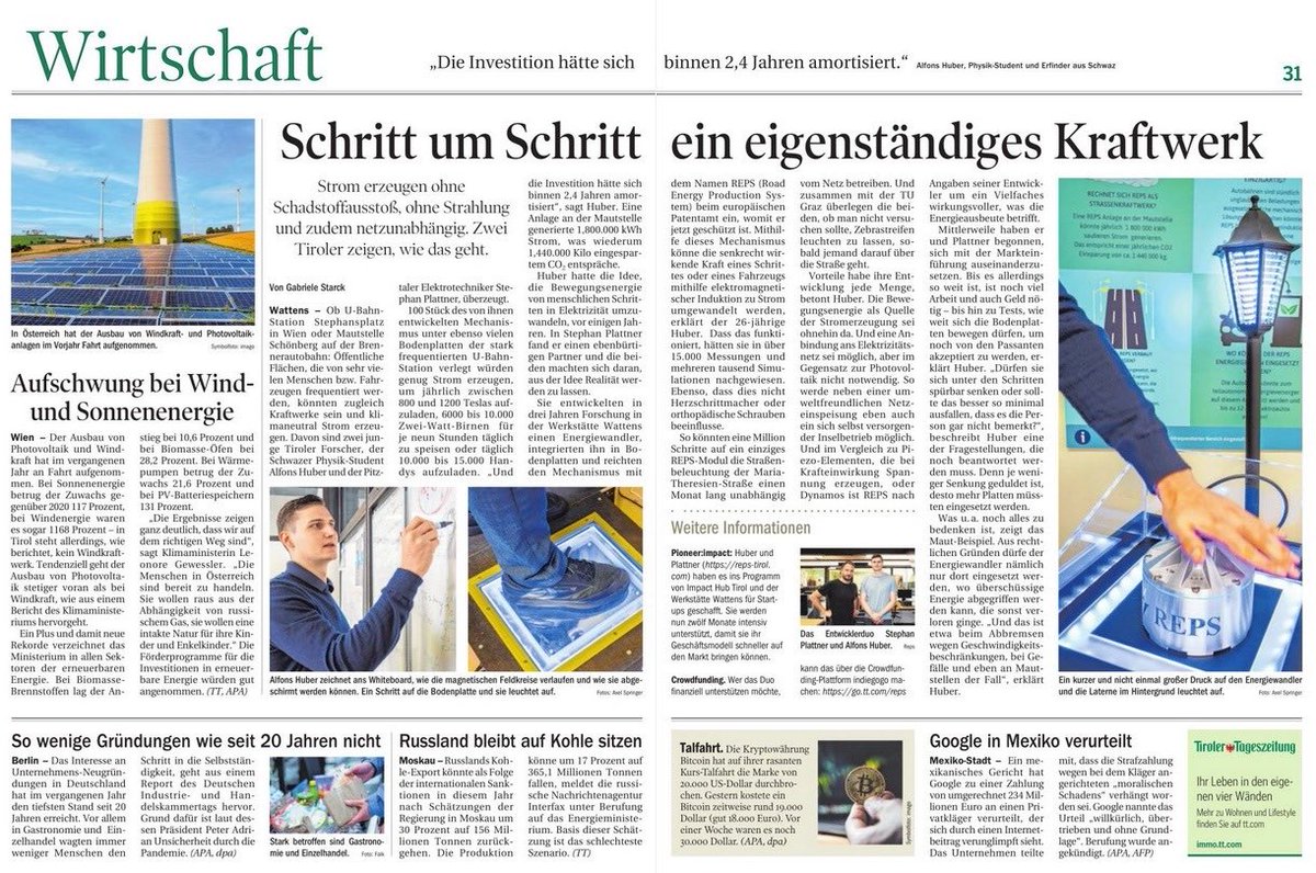 Wenn Schritte erneuerbare Energie bringen