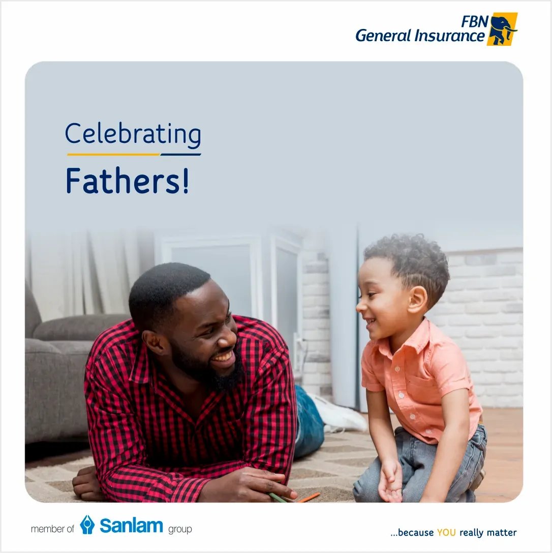 FBNGeneral's tweet photo. On this special day, we celebrate the gift of guidance, strong values and visionary leadership that Fathers freely give, to help us become the best version of ourselves.
Happy Fathers Day from all of us at FBN General Insurance.
#FathersDay #FBNGeneral #CelebratingFathers https://t.co/Rnr4d8tFoF