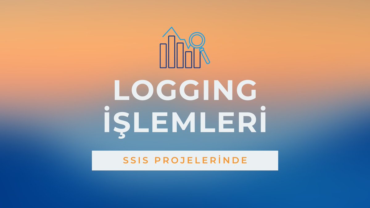 Sevgili Baki Abacı, SSIS'de Loglama İşlemi isimli yazısını yayınladı.  
Microsoft çözümleri ile çalışıp BI ile bir şekildeuğraşmış iseniz yada halihazırda konunun uzmanı
#sqlekibi

sqlekibi.com/sql-server/ssi…