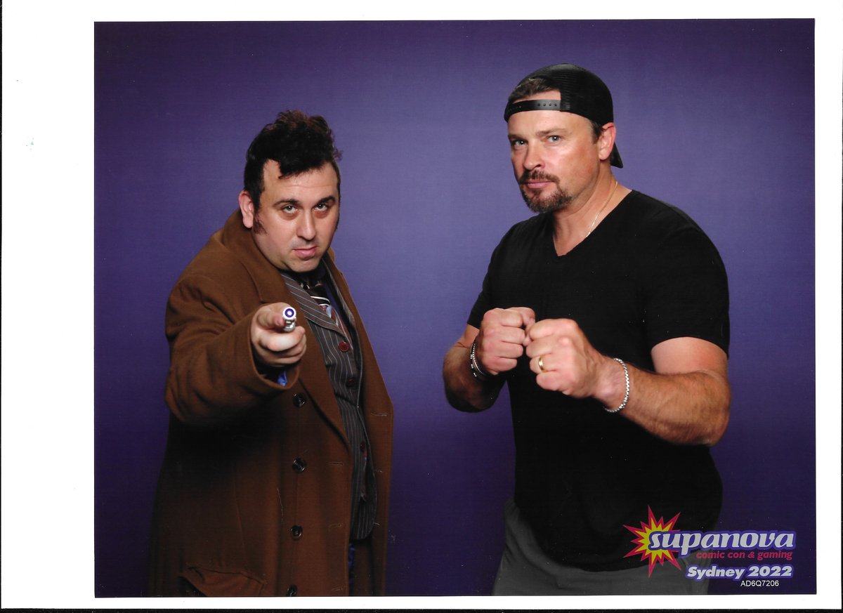 Had a great day at Comic-con Sydney meeting Mark Sheppard & Tom Welling both really great guys to meet and talk too! I walk up to Mark he looks me up and down and simply say 'Not my Doctor' and I laughed & Tom knew who Tom Baker was too!