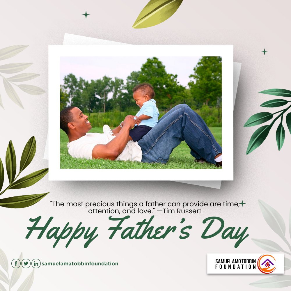 AmoTobbin's tweet photo. "The most precious things a father can provide are time, 
attention, and love." —Tim Russert

#love #fathersday #man #son #daughterlove  #home https://t.co/kb7YBUCC0t
