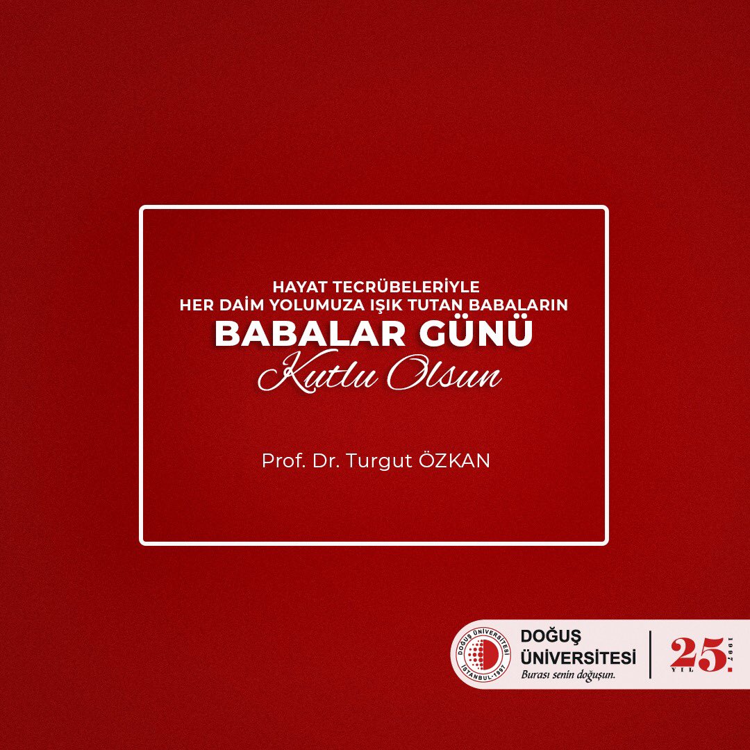 Babalar Günü kutlu olsun!

#BabalarGünü