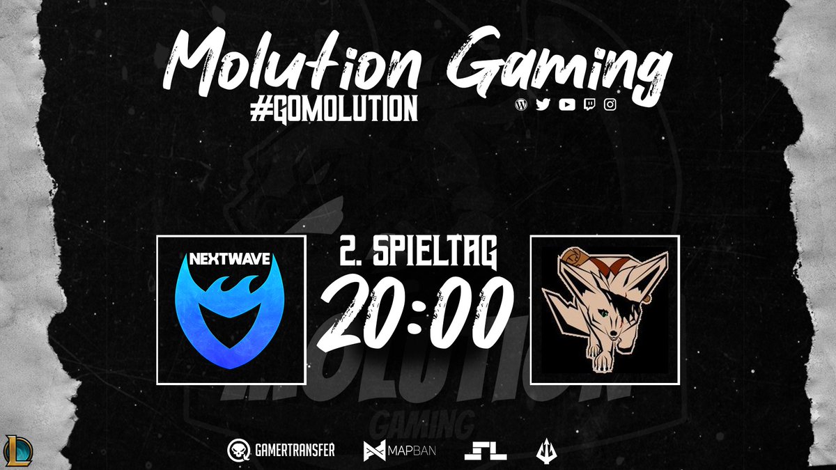 MolutionGaming's tweet image. Heute Abend ist der 2. Spieltag in der @PrimeLeague für @NextWaveEsports 

🕖20:00 Uhr
🆚Fennek eSports
🏆@PrimeLeague
📷 Jungle: twitch.tv/oliverschrup
ADC: twitch.tv/ocbnezuko
Support: twitch.tv/MolutionGaming

Wir wünschen unserem Team viel Glück🍀

#GoMolution