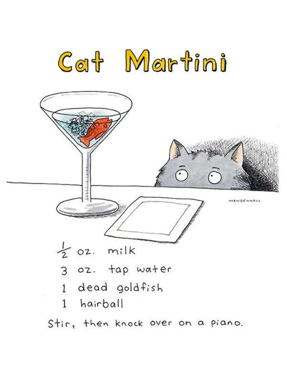 It's  #NationalMartiniDay 🍸
#CatsOfTwitter treat yourself to a Catini or two today!  😸