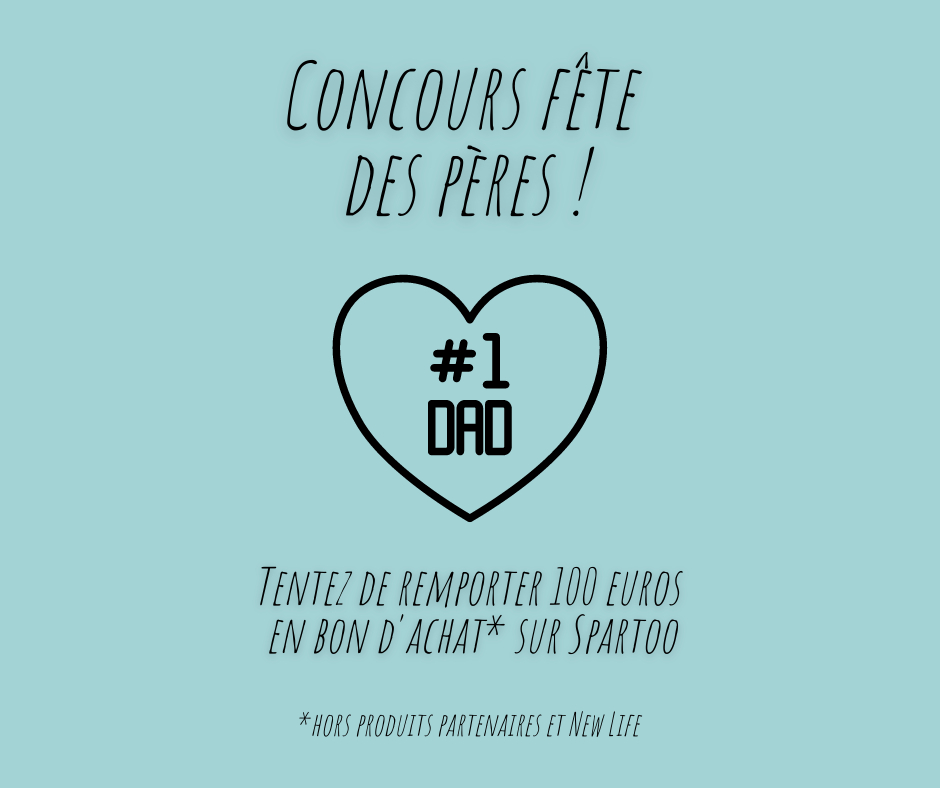 Spartoo's tweet image. ❤️JOYEUSE FÊTE DES PÈRES❤️

Tentez de remporter 100 euros en bon d'achat* sur le site Spartoo (hors produits partenaires et New Life) 

Pour participer 👇 : 

-Suivre @Spartoo
-RT
TAS le 27/06 🍀

#fêtedespères #jeuconcours #concours #concourstwitter