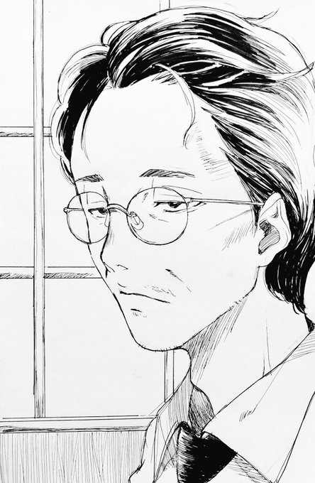 #非垢抜偏屈眼鏡男性 