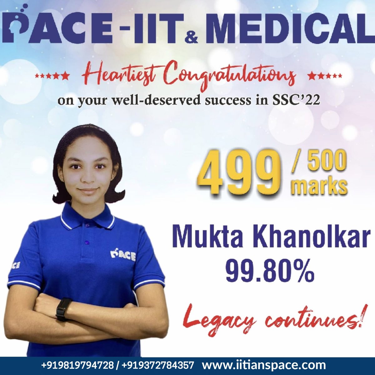 Paceiitthane's tweet photo. 𝐂𝐨𝐧𝐠𝐫𝐚𝐭𝐮𝐥𝐚𝐭𝐢𝐨𝐧𝐬 ✌️👌
𝐌𝐮𝐤𝐭𝐚 𝐊𝐡𝐚𝐧𝐨𝐥𝐤𝐚𝐫, 𝐲𝐨𝐮 𝐦𝐚𝐝𝐞 𝐮𝐬 𝐩𝐫𝐨𝐮𝐝. 𝐖𝐢𝐬𝐡 𝐲𝐨𝐮 𝐚 𝐆𝐫𝐞𝐚𝐭 𝐂𝐞𝐥𝐞𝐛𝐫𝐚𝐭𝐢𝐨𝐧.

#paceiit #paceiitandmedical #pace #mumbai #PalavaCity #palava #thane #thanecity #thanekar #KALYAN #dombivlieast #Dombivli https://t.co/sITqjatzfR