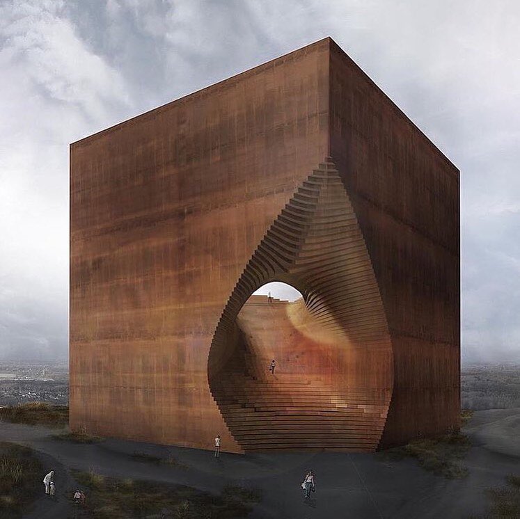 parametricarch's tweet photo. VOID - Duhamel Competition Entry by Daniel Widrig for a landmark structure signifying the end of the mining era in Saarland, Germany | 2011.

#competition #conceptual #conceptdesign #digitaldesign #design #parametric #grasshopper3d #rhinoceros3d https://t.co/S1fwnqxbmz