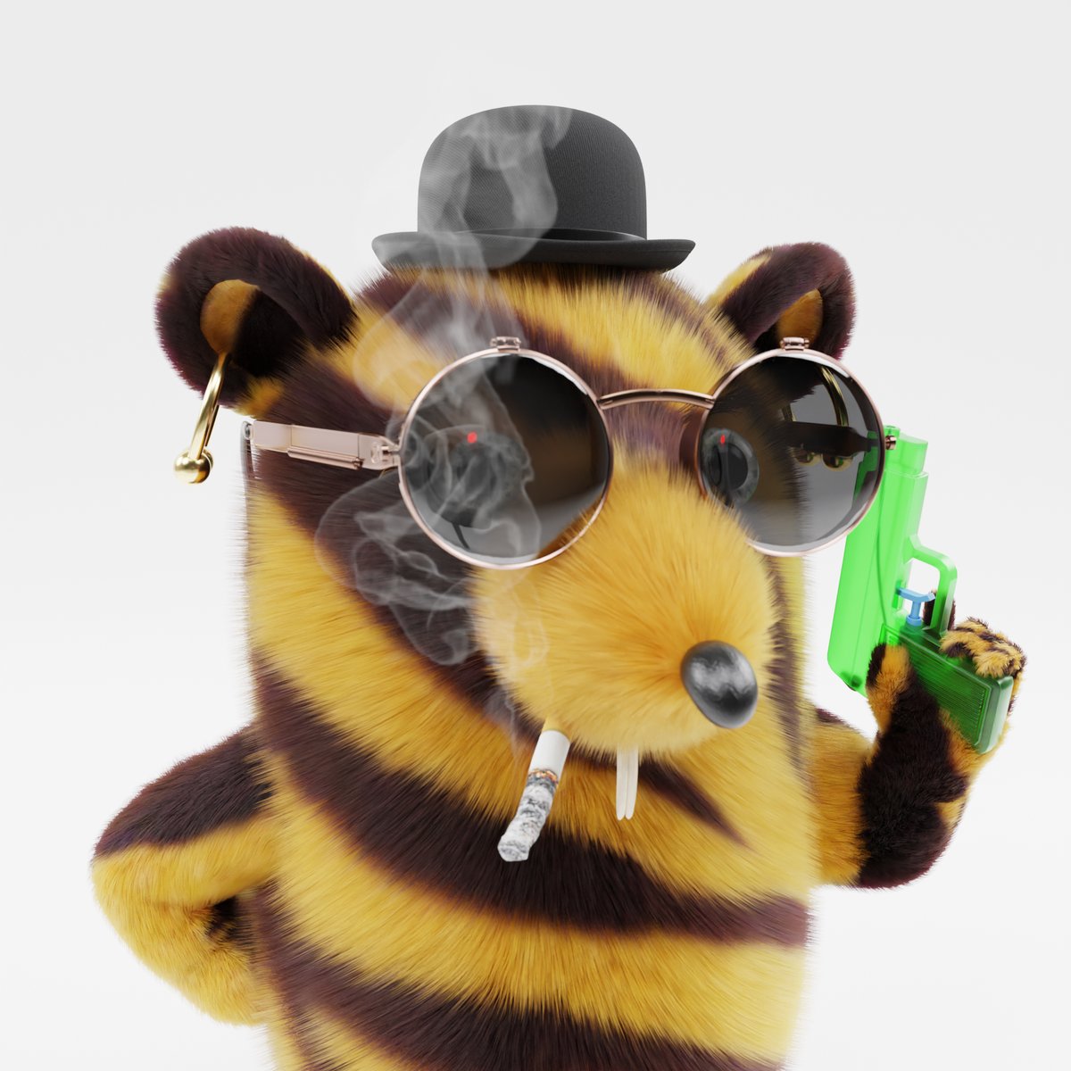 GanjaBirds's tweet photo. Congratulations to @MyCreepyCrypto!

You have won the @RealFluffyFucks giveaway organized by the Ganja Birds 🎉

Please send us a DM with your address to help Mr. Tiger Rat finding its way to his new home. https://t.co/NfGCA4uLYg