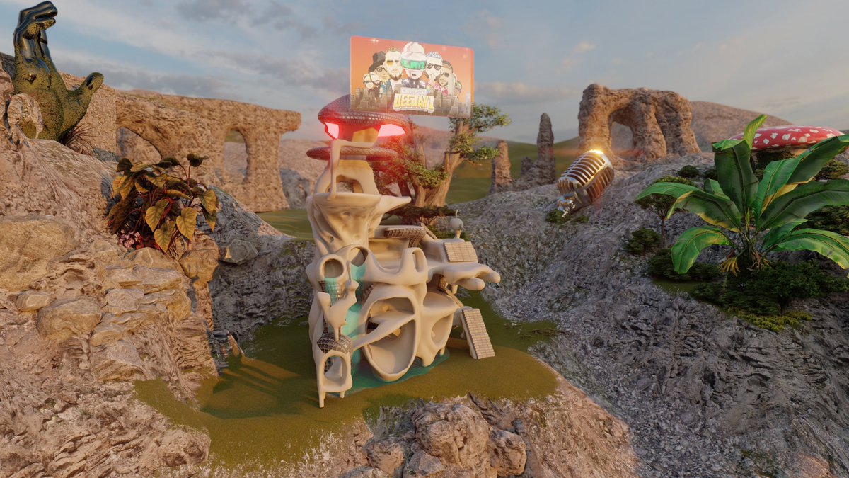 cryptodeejayz's tweet photo. Here is a sneak peak of our unique land built by @Decentraland exclusively to host the first #CDJZ online event!
DJ set, Immersive digital exhibition, Meet & Greet, Airdrop... Everything will be there!
The experience will be open for everyone, you're welcome to join us ✌️ https://t.co/kfbZ0kbFln