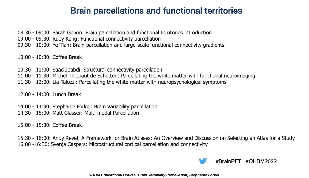 StephForkel's tweet photo. Getting ready for our OHBM Brain parcellation and functional territories educational workshop day in room M1! 

Can't join us in person - no worries: some talks are online already: https://t.co/zggzjssXwP 

#BPFT  #BrainPFT #Glasgow #OHBM2022 https://t.co/0yRmT258Se