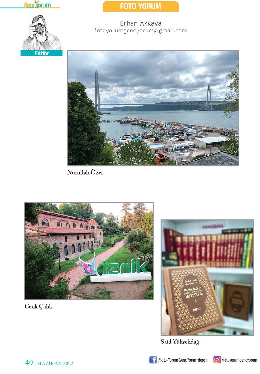 fotoyorum_gy's tweet photo. Merhaba arkadaşlar, 
Genç Yorum dergisi Haziran ayı Fotoyorum sayfaları...
Haziran ayında siz hangi fotoğrafları çektiniz? Haziran fotolarınızı bu tweetin altına bekliyoruz 😀
#fotoyorumgencyorum #fotografia #fotoğrafçı #photography #dergi #gençlik #youth #magazine https://t.co/yGbEN8uR1y