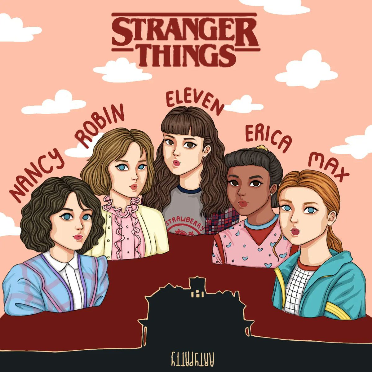 stranger things 4

nancy, robin, eleven, erica, max

#StrangerThings #strangerthingsseason4 #StrangerThingsfanart #strangerthingsart #digitalart