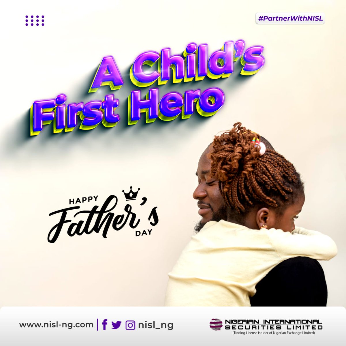 nisl_ng's tweet photo. To all the amazing fathers out there, Happy #FathersDay to you!
⁣
#PartnerwithNISL 
#FathersDay2022 
#HappyFathersDay2022 
#NISLcares https://t.co/r78eKmTFz8