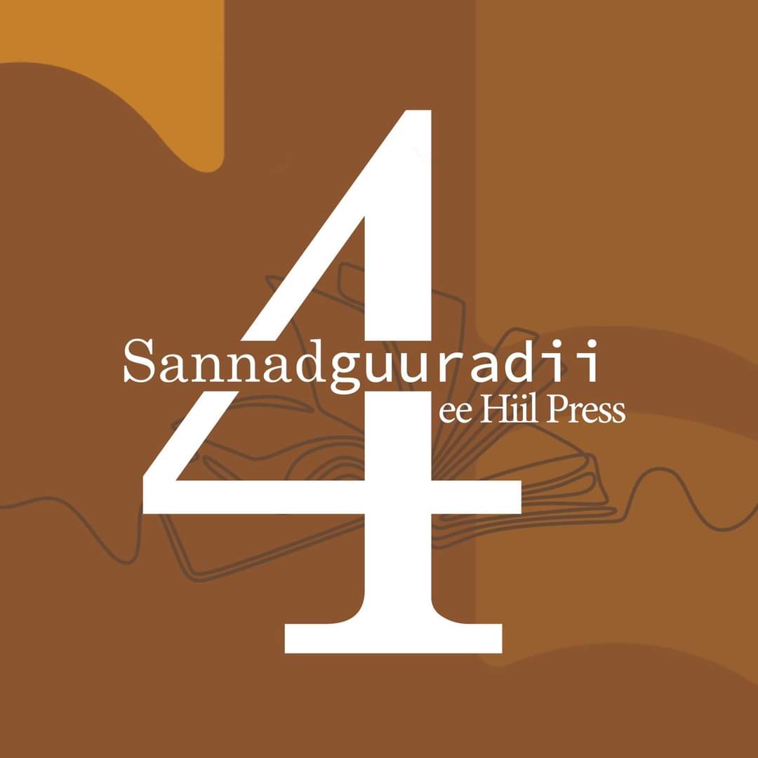 Dabbaaldeg sannadguuro.
Shirkadda Hiil Press waxay u dabbaaldegaysaa sannadguuradii afraad ee ka soo wareegtay asaaskii shirkadda oo ku began bishan June/2022. Akhristayaasha waxsoosaarka Hiil, saaxiibadayda sida dhaw noogu xidhan, waxaan leenahay HAMBALYO. 
#hiilpress