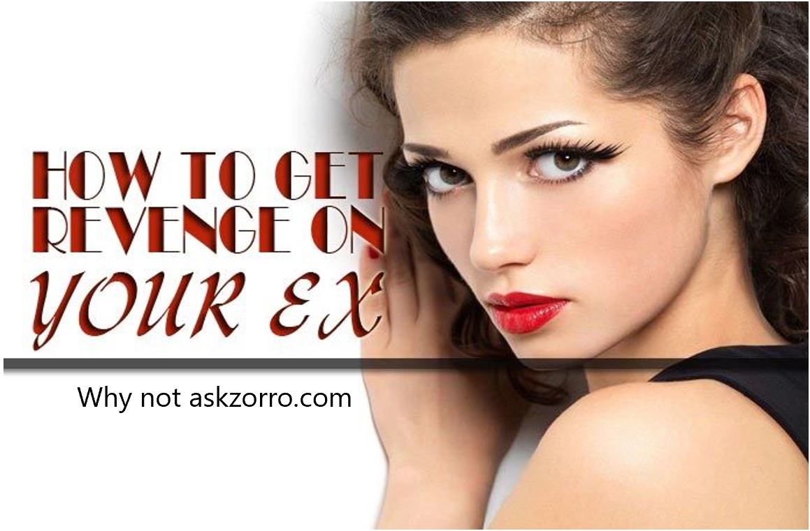 ZorroAsk's tweet photo. Getting Revenge on your Ex... 
60% of Females think it's a Bad Thing
90% of Males didn't know it was a Thing! https://t.co/48mjMB3T7C