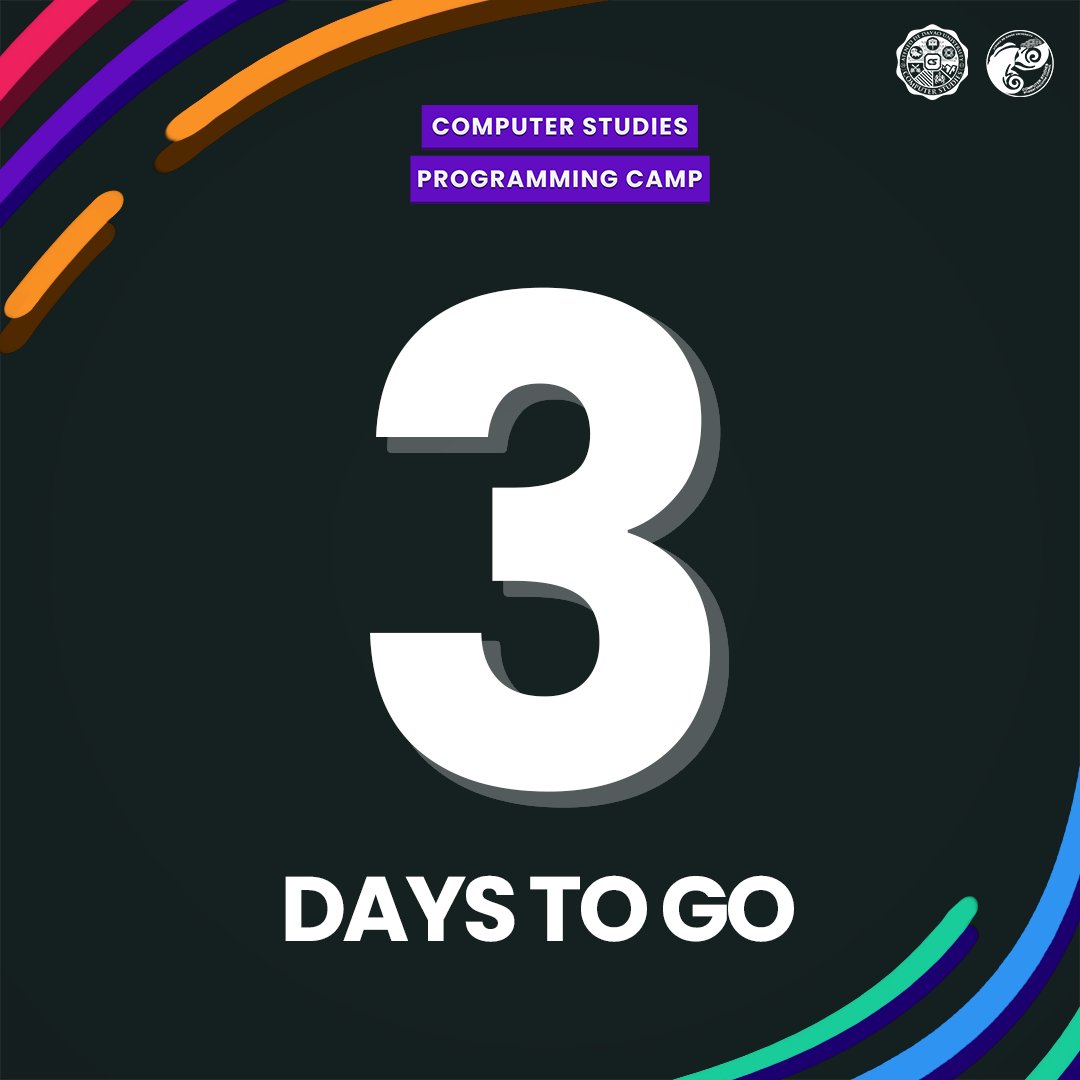 addu_cs's tweet photo. Get ready to be awed by the in-three-cate field of coding, since it's only 𝐭𝐡𝐫𝐞𝐞 𝐝𝐚𝐲𝐬 𝐥𝐞𝐟𝐭 until the start of the Computer Studies Programming Camp!3️⃣🙌

See you there!👋
#ProgramTheFuture👨‍💻 https://t.co/OiwcdwSRYi