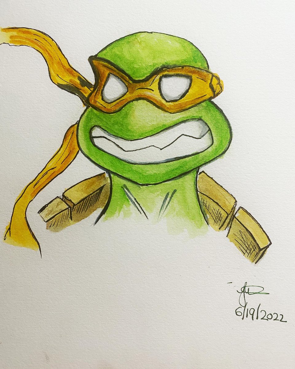 jahanzebjks's tweet photo. I’ve been a fan since the 80s so #shreddersrevenge is a trip down memory lane #tmnt #shellhead #fanart #watercolorpainting #art #artchallenge @TributeGames https://t.co/UTZ71YStzv