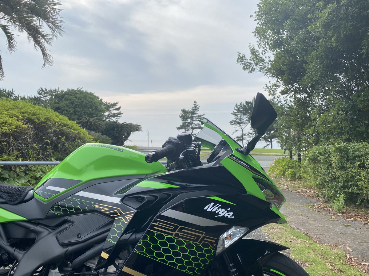 今日も志賀島🦌走り出したら涼しい🏍