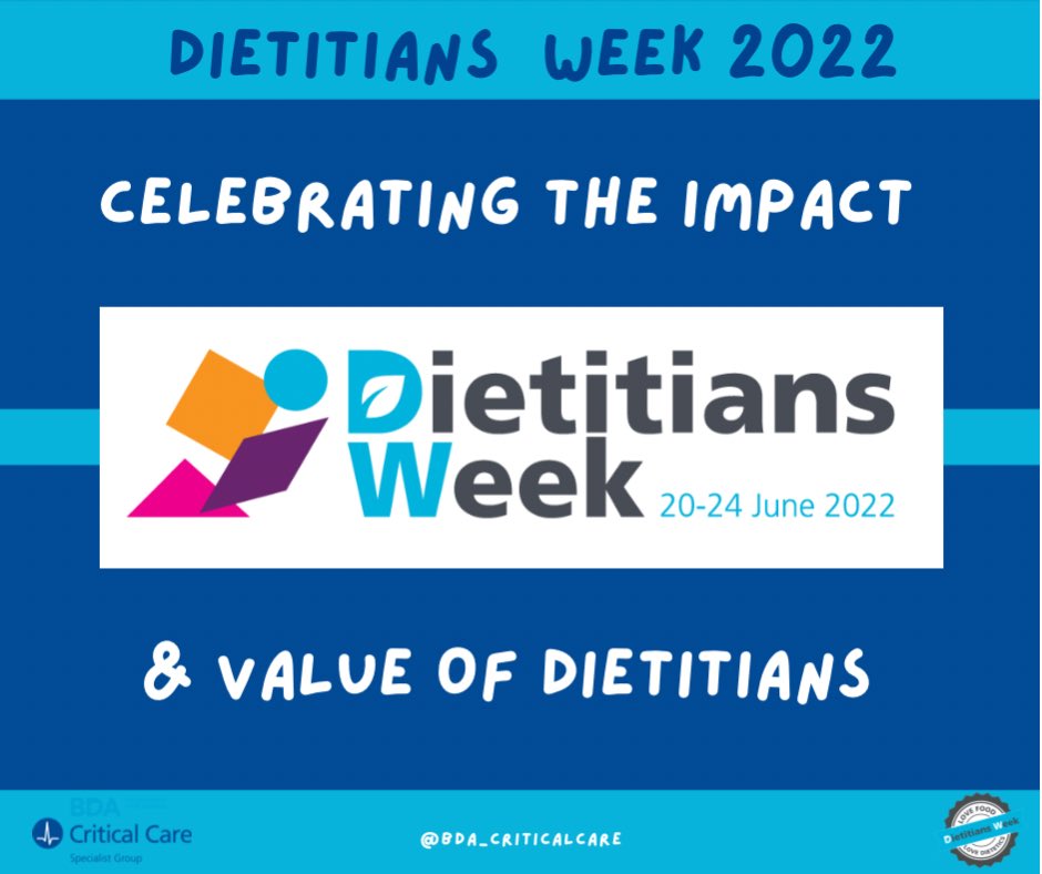 Happy Dietitians Week 2022 eve!! 🥳 This years theme is celebrating the impact and value of dietitians. We are excited to host 5 SoMe takeovers showcasing the different roles and careers of amazing dietitians and their day to day!

#DW2022 #whatdietitiansdo #CCSGtakeover #BDACCSG