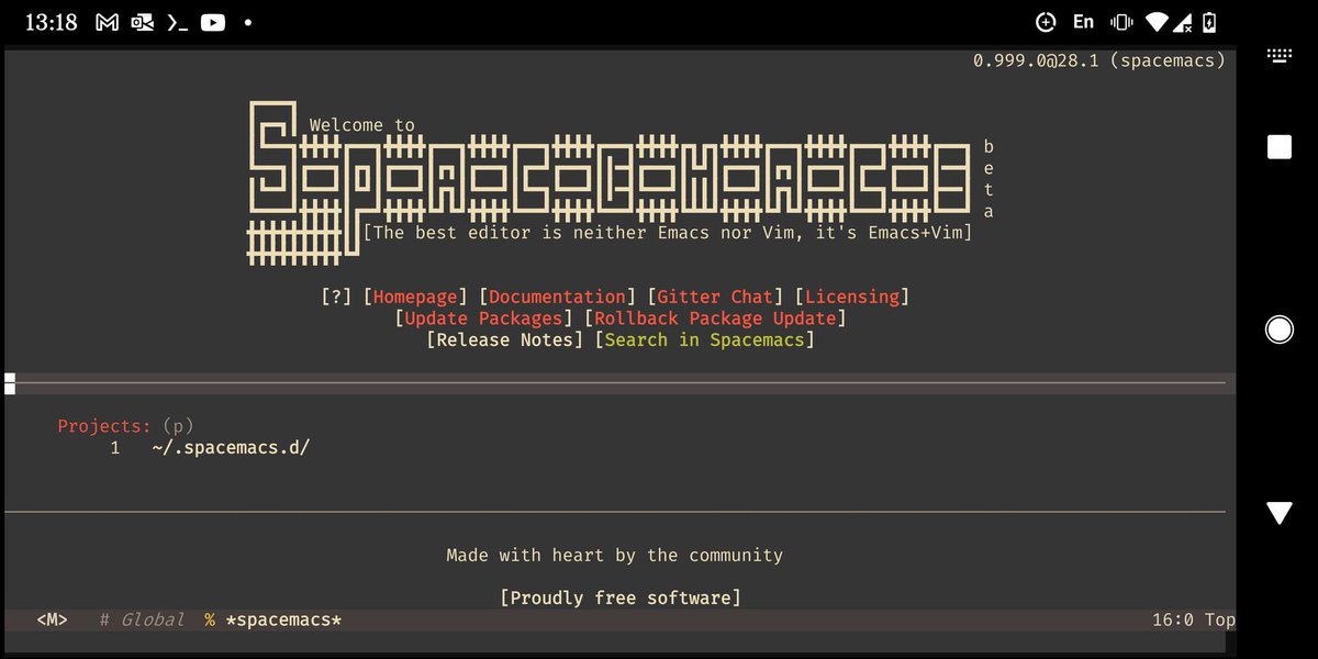 practical_li's tweet image. My ultra-mobile development environment is in balance with the force
Neovim and Emacs (@spacemacs) running via FDroid Termux on a Google Pixel 2XL, both providing a full Clojure development environment (REPL, LSP)
practical.li/neovim/termux/
#myclojurestatus