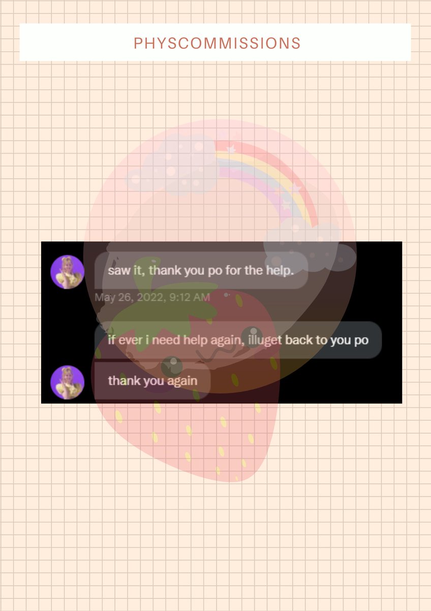 thank you po!

-ˋˏ✄ #physcommsfeedback