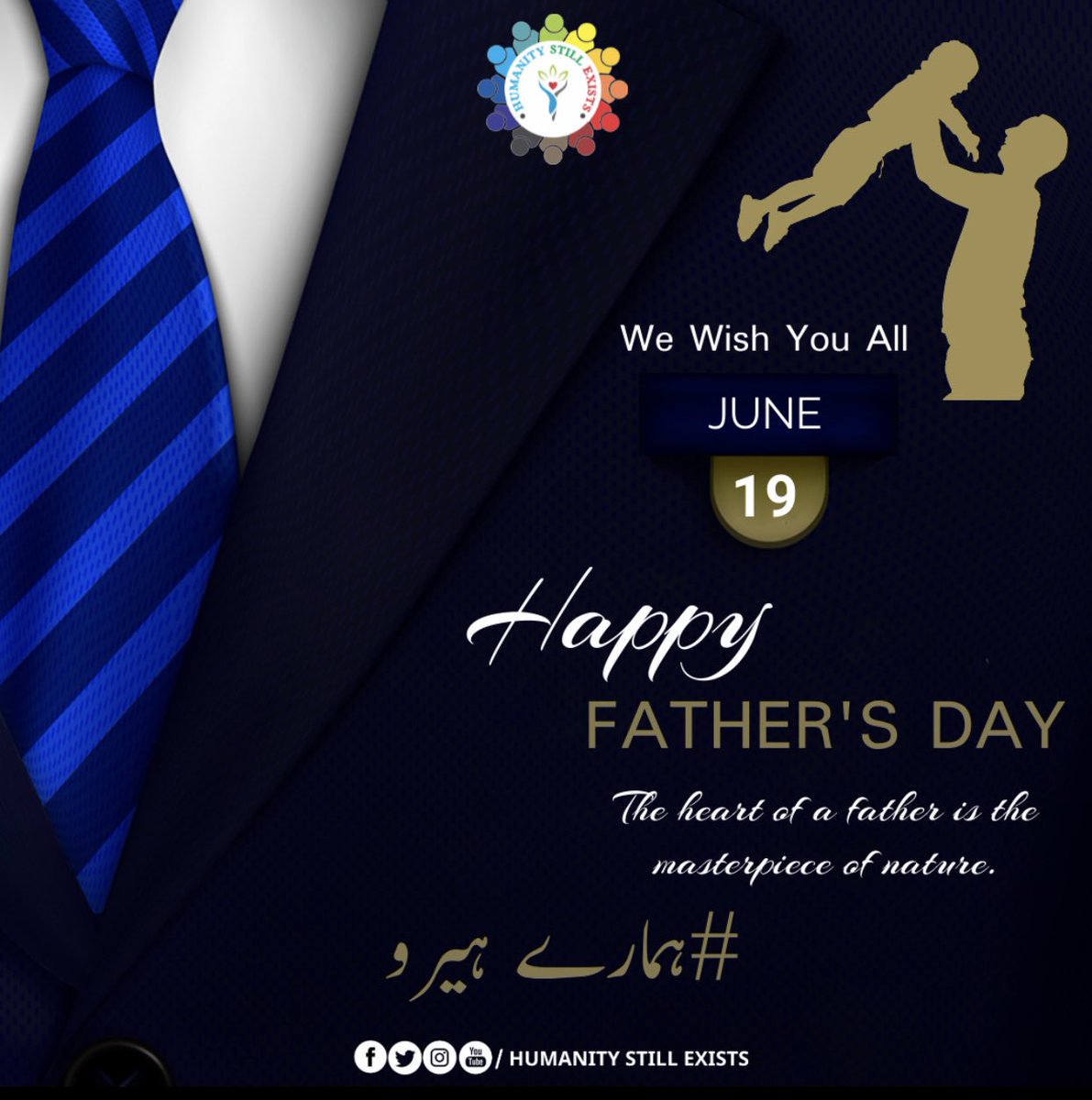 Humanity_786's tweet photo. A very Happy Father’s day to all our superheroes out there, from team HSE Pakistan.
#Humanitystillexists
#HSEpak #committedtoserve #servingmankind #Togetherwecan #Westandforhumanity #serveothers #fathersday https://t.co/98krnO4KhC