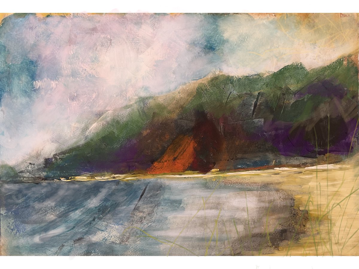 RDownunder's tweet photo. New ocean painting cycle is emerging. #fineart #landscapepainting https://t.co/bMrkldo9pt