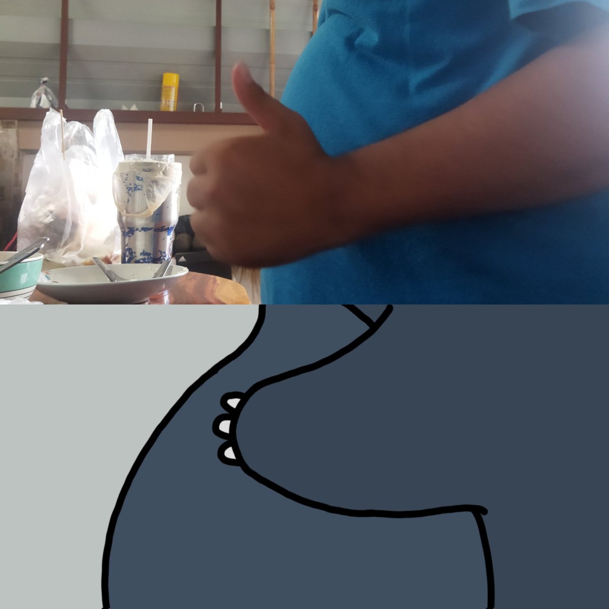 ProjectFatzilla's tweet photo. ใครว่าไม่เหมือน555555 https://t.co/kHMTQSUwn4